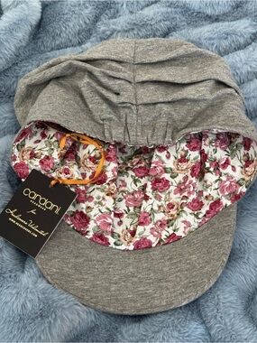Candiani Heather Gray Women's Headcover with Floral Lining